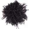 Afro Coque Preto Cabelo Puff Aplique Cacheado Orgânico - Imagem 4