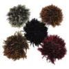 Afro Coque Preto Cabelo Puff Aplique Cacheado Orgânico - Imagem 5