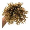 Afro Coque Preto Cabelo Puff Aplique Cacheado Orgânico - Imagem 7