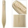 Cabelo Ondulado Castanho Escuro Rabo De Cavalo 150g Aplique - Imagem 4