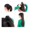 Cabelo Ondulado Castanho Escuro Rabo De Cavalo 150g Aplique - Imagem 2