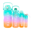 Kit 4 Garrafa Galão água Academia Fitness Antivazamento - Imagem 2