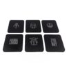Kit 6 Porta Copos Star Wars Mandaloriano Preto - Imagem 2